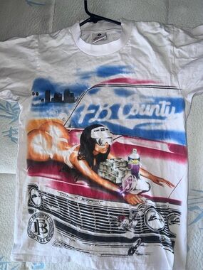 FB County Summer Ridin Graphic T-Shirt Men’s SMALL Jumbo Print